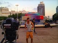 Shooting my part of my worldwide Clipsync on Dizengoff Square!!!