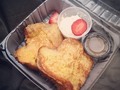 A is so great. Kneaders French toast in bed!