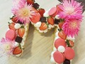 Hoy elabore esta hermosa #lettercake de vainilla con muchos detalles de sabor