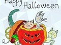 I don't like #Halloween i don't like #cats but this was the only coloring book empty image I had to work on lol