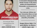 Este joven es primo hermano de la colega Mercy Jugo @mercyjugo se encuentra desaparecido desde el 13 de enero en el municipio San Francisco. Aquellas personas que lo identifiquen por favor comunicarse con sus familiares