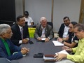 El trabajo no se detiene. Hoy en horas de la tarde sostuvimos un encuentro en el equipo de comunicaciones de @unidadvenezuela en el Zulia con @biagiopilieri afinando detalles sobre la estrategia para lograr unidos el cambio para Venezuela