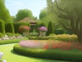 The garden . . . . . . . . . . . . . . . . . . . .  . . . . . . . . . . . . . . #flower #garden #art #artist #digitalart #digital #green #tree