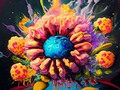 Cosmic flower . . . . . . . . . . . . . . . . . . . . . . . . . . . . . . . .. . . #flower #digital #art