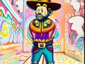 Cowboy . . . . . . . . . . . . . . . . . . . . . . . . #cowboy #digital #digitalart #pop #popart #art #artist #color #illustration