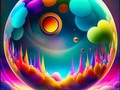 Fantasy . . . . . . . .  . . . . . . . .  . . . . . . . . . #fantasy #color #art #digital #space #planet #galaxy #star