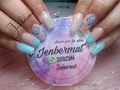 La verdad cada día amo mas este arte  Que Dios bendiga mis clientas  Gracias ♥♥♥ #azul #brillo #nails💅 #latinnails #calinails