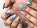 Realce de acrílico de color y gliters✨, baby boomer, encapsulado y cristales by jirema 😍😍✨✨💅🏼💅🏼