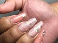 Acrílicas cover, y marmoleado decoración de cristales by Jessy 😍😍💅🏼💅🏼✨✨