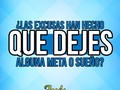 ¿Cuántas veces no has matado una meta o un sueño por las excusas? Aunque no lo creas, en ocasiones, nos volvemos nuestro propio enemigo. Al condenarnos con excusas en el momento de querer realizar un deseo, al querer cumplir algo, allí, nos estamos destruyendo sin querer.🤔 • Las frases: "no puedo hacerlo", "no tengo tiempo", "es muy difícil", "mejor que lo haga otro". Son afirmaciones negativas que forman parte de un proceso de autoflagelación donde nos impedimos lograr lo que desde el fondo queremos.🤯 • Nos convertimos en nuestro principal enemigo ya lucha es interna. Nos vaciamos por dentro y comenzamos a vivir una vida sin sentido ni propósito. Debemos alejar esos pensamientos negativos de una vez por todas.💯 • Dejemos de condenarnos con excusas mientras en tu interior sabes que no es así. ¡Vivamos positivos! Que no tú, ni alguien más venga a destruir tus sueños. ¿Y si dejaste de soñar? Por favor, no vengas a querer destruir la vida de los demás.🔥 • • • #Venezuela #Caracas #Redes #RedesSociales #rrss #SocialMediaMarketing #Infografía #AnalíticaWeb #ComercioElectrónico #Marcas #MarketingDigital #MarketingOnline #MarketingMóvil #Medios #mercadeo #Merchandising #mkt #Posicionamiento #Promoción #Publicidad #Consumidores #DesarrolloWeb #Diseño #DiseñoGráfico #DiseñoWeb #imagen