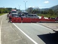 Cierre total en carril de la Autopista Norte por alerta de deslizamiento - El Colombiano