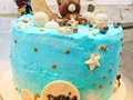 Torta para baby shower 💙💙💙🌈  #tortababyshower #tortababyshowerniño #tortatematica #tortatresleches #tortasartesanales #tortagenovesa