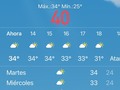 Parecen 40 grados