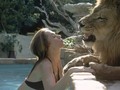 Melanie Griffith as a teenager with pet lion