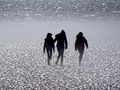 Girls on beach #girls #beach #sea #light