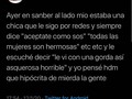 Que hipócrita puede ser la gente