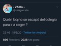 Nunca legalmente jajaja era Virgen cuando eso 😂😂 Después del colegio recién me estrene 😂