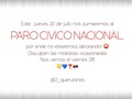 Buenos días ! Les informamos que nos estaremos uniendo al paro cívico el día de mañana, disculpen las molestias! Pero es nuestro granito de arena! #venezuela #libertad