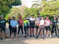 Hoy hicimos 107K y para mí es un honor liderar y marcar el ritmo de la ruta 🚴🏽‍🥰❤️✌️