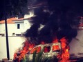 #coche #car #tenerife #incendio #fire #llamas #tegueste #lalaguna #canarias #islascanarias #carretera