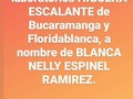 Hola se necesita un donante en Bucaramanga