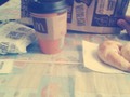Sii :3 cappuccino con medialunas y tostado #rico #McDonald's #caliente :3