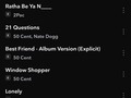 Mi playlist pasando desde 2pac hasta Bad bunny