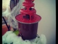 Fuente de sangre (chocolate) hecho por mi
