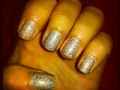 Glitter in my nails,Happy Sunday =D