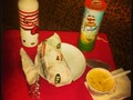 Como dice @jaimeshafra, Nutricion TOP (pita pita de pollo y muchos vegetales) sopa de brocoli,pringless delight y aguaaa