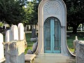 Unusual Headstone of Sally Wood Nixon, Buried in Congressional Cemetery