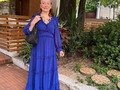 Qué tal nuestra modelo? Es una belleza de mujer.  Vestido referencia “Elinor”
