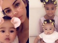Fun with Filters! Kim Kardashian West Has Playful Morning with Girls North and Chicago