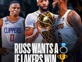 Russ jugó 52 partidos esta temporada en morado y oro, pero depende del LakeShow al final del día si consigue un anillo.  Como referencia, en 2016, Anderson Varejao jugó 31 partidos para Cavs Nation y 33 para Warriors Nation. Cleveland le ofreció un anillo, pero se negó.