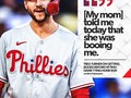 Trea Turner dijo que incluso su madre lo estaba abucheando antes de que golpeara un partido empatando el jonrón el 9 de hoy 😅  MLB x Philadelphia Phillies