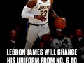 LeBron James volverá al número 23 la próxima temporada por respeto a Bill Russell, cuyo número 6 se retiró en toda la liga en agosto pasado, según Dave McMenamin de ESPN.