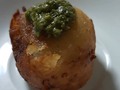 Buñuelo relleno con Camarones #abreboca #bueñuelo #camarones