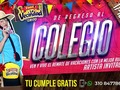 Este finde de regreso al colegio. Artista invitado. Celebramos tu cumple gratis.