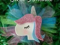 Un Hermoso arcoiris de tul para colocar este Hermoso Unicornio... Otra Opción para q las #PrincesasconEstilo lleven los #Unicornios