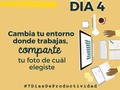 𝐃𝐈𝐀 𝟒- ¿𝐍𝐎 𝐓𝐄 𝐏𝐀𝐑𝐄𝐂𝐄 𝐃𝐈𝐕𝐄𝐑𝐓𝐈𝐃𝐎? Trabajar en un lugar diferente o agregar un elemento a tu entorno de trabajo... estoy en la disyuntiva si trabajo desde el techo o enciendo algun incienso o vela de OLOR. ⁣ ⁣ jajaj Vamos a divertirnos. Agregar elementos a tu entorno o rediseñarlos, aporta a tu creatividad y productividad. INTENTALO.⁣ ⁣ 𝐑𝐞𝐜𝐮𝐞𝐫𝐝𝐚 𝐒𝐮𝐛𝐢𝐫 𝐭𝐮 𝐟𝐨𝐭𝐨: Así sé si cumpliste el reto.. tómate una foto desde ese lugar, o de tu escritorio, o de ese objeto que añadiste a tu entorno, deja que tu creatividad fluya... ⁣⁣⁣⁣ ⁣⁣⁣⁣ Recuerda utilizar el #7diasdeProductividad para poder 𝐜𝐨𝐦𝐞𝐧𝐭𝐚𝐫𝐭𝐞. ⁣⁣⁣⁣ ⁣⁣⁣⁣ _____________________________________⁣⁣⁣⁣ ⁣⁣ ⁣⁣⁣⁣¿𝐐𝐮𝐢𝐞𝐫𝐞𝐬 𝐮𝐧𝐢𝐫𝐭𝐞?🤩🚀 estás a tiempo! Cada día tendremos un reto diferente, fáciles pero poderosos.⁣⁣⁣⁣ ⁣⁣⁣⁣ CÓMO UNIRTE:⁣⁣⁣⁣ ⁣⁣⁣⁣ 𝐏𝐚𝐬𝐨 𝟏: Activa las notificaciones de esta publicación °°° o entra cada día a mi perfil para que estés informado/a del reto del día.⁣⁣⁣⁣ ⁣⁣⁣⁣ 𝐏𝐚𝐬𝐨 𝟐: Al compartir tu foto en tu instagram usa el hashtag del reto #7diasdeProductividad y etiquétame para ver tu avance.⁣⁣⁣⁣ ⁣⁣⁣⁣ 𝐏𝐚𝐬𝐨 𝟑: Invita a un amigo/a a hacer el reto contigo, será aún más divertido.⁣⁣⁣⁣ #LeidyReynoso #CrecimientoPersonal #Productividad