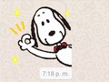 Este stiker está muy de ñor pero es Snoopy jaja