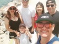 On a walk with the family along long beach.