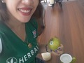 ⏰Hora de la merienda Manzana 🍏 y Te Herbal 😍 mi favorito 🍵  #comidaconproposito #teherbalife #salud #energia