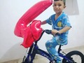 Feliz con el regalo de cumpleaños de los tíos Tito y Jinet @jinet25lara