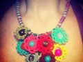 Bellezuras que se hacen! Collar flores crochet! #hacedoradecolor #desdemismanos #frommyhands #art #arte