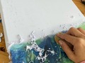 Una tarde con Miguel Arcángel. #hacedoradecolor #color #arte #transferintervenido #estilodevida #hechoamano