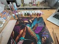 Hoy con mis colibríes… #hacedoradecolor #color #art #arte #colibrí #conmismanos