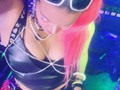 Gracias @elcuervorestbar gracias por una noche fantástica, ustedes son increíbles los amodoro!!! #💎 #shinebright #🌈 #music #musiclive #gracias @retratosimaginariosmx #pureparty #pinkpinkpink #pinkhair #pinklover