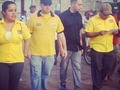 Recorriendo el sector Teo Tiste de Gallegos junto al cocejal Jorge Luis González llevando el mensaje de #UnionYCambio