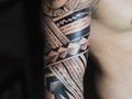 Maori en el brazo #ink507#inkjecta #luisitostattoo #panama #colon#luisito#colon#eternalinks#blackworck #inkladies507 #ink507 #inkladies507 #maoritattoo